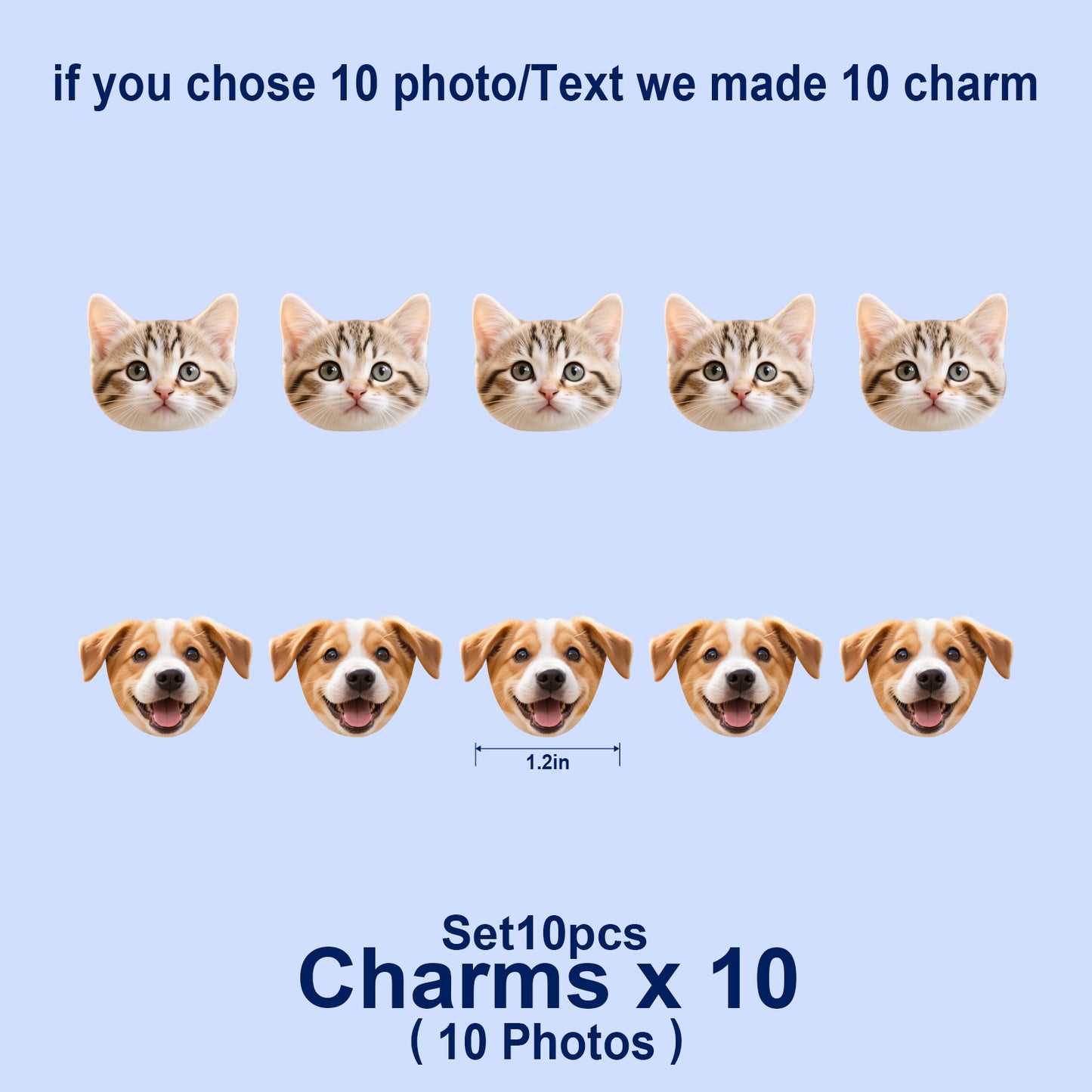 Custom Acrylic Shoe Charms with Photo and Text Personalized Shoe Charms Decoration Party Gifts for Boys Girls Kids Women